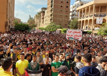 جامعة بنها تنظم وقفة تضامنية كبرى لدعم الشعب الفلسطيني