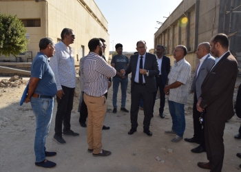 رئيس جامعة حلوان يتفقد كلية هندسة حلوان
