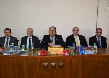 جامعة حلوان تحتفى بتكريم مدير عام الإدارة الهندسية