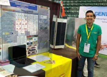 طالب بجامعة النيل الأهلية الأول عالميّا في مسابقة المعرض الدولي للابتكار والتجارة 2023 بلندن