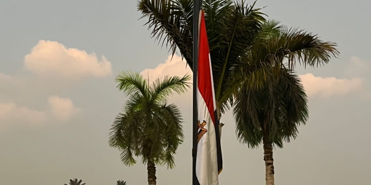 إعلان الحداد وتنكيس الأعلام بجامعة القاهرة ترحما على أرواح الشهداء فى غزة