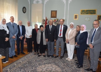 رئيس جامعة حلوان يتفقد كلية التربية الرياضية للبنات ويتفقد اختبارات التأهيلي دكتوراه