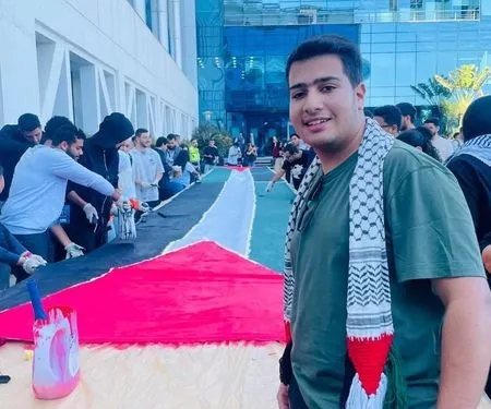 وقفة احتجاجية بالأكاديمية العربية للعلوم والتكنولوجيا للتنديد بالعدوان الإسرائيلي