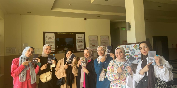 اتحاد طلاب صيدلة الدلتا يطلق حملة تعريفية ببرنامج التبادل الطلابي