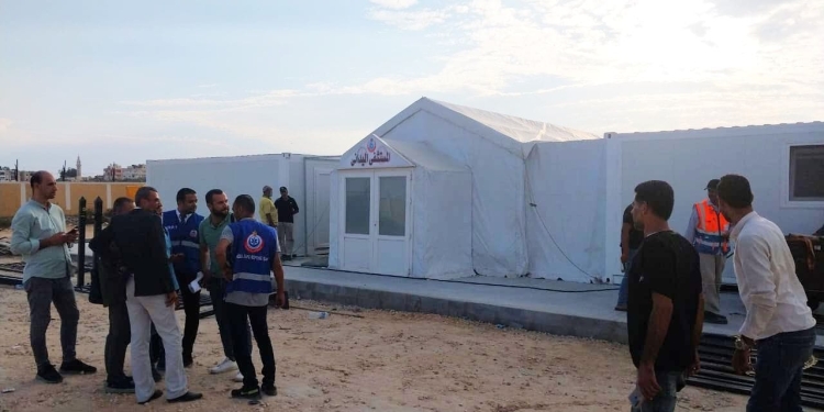 وزارة الإنتاج الحربي” تشارك بمستشفى ميداني لدعم الأشقاء الفلسطينيين المصابين