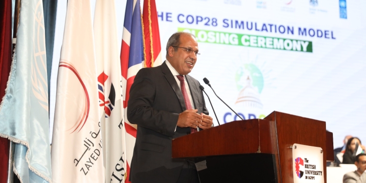الجامعة البريطانية في مصر تختتم النموذج الدولي لمحاكاة قمة المناخ COP28