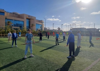 انشطة رياضية وترفيهية بالمنتدى المصري الروسي الرابع بجامعة الجلالة