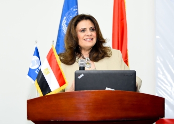 السفيرة سها الجندى وزيرة الهجرة