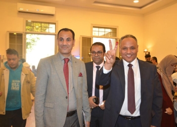 رئيس أكاديمية البحث  العلمي يدلي بصوته في الانتخابات الرئاسية