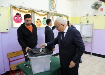 وزير التعليم يدلى بصوته في الانتخابات الرئاسية 2024 