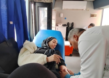 حملة للتبرع بالدم بالجامعة الألمانية بالقاهرة