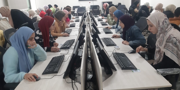 انطلاق الاختبارات الإلكترونية للفصل الدراسى الأول في جامعة المنوفية الأهلية