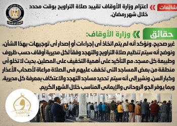 هل تعتزم وزارة الأوقاف تقييد صلاة التراويح بوقت محدد خلال رمضان؟ الوزراء يجيب