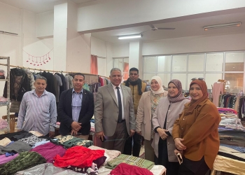 نائب رئيس جامعة الأزهر يتابع امتحانات الفصل الدراسي الأول ويفتتح معرضًا خيريًّا بكلية التربية