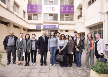 وفود وكالة التعاون الكورى و الأمم المتحدة يتفقدا وحدة مناهضة العنف بجامعة عين شمس
