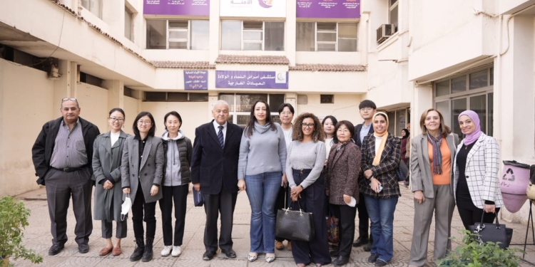 وفود وكالة التعاون الكورى و الأمم المتحدة يتفقدا وحدة مناهضة العنف بجامعة عين شمس