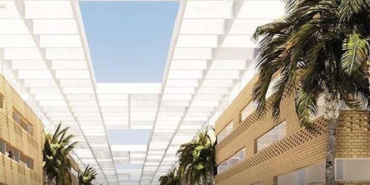 عاشور يهنئ الجامعة الفرنسية لفوز تصميماتها للحرم بجائزة فرانس ديزاين العالمية