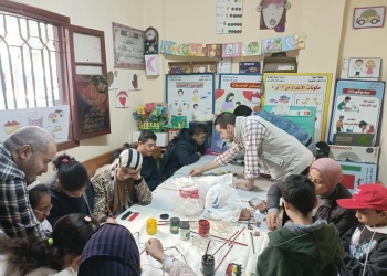 طب أسنان جامعة القاهرة فى زيارة لمدرسة التربية الفكرية لذوى الهمم