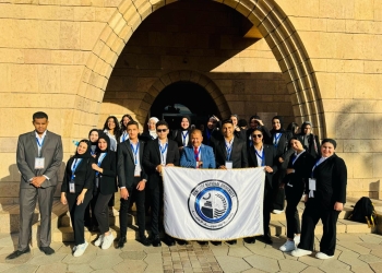 وفد من جامعة بنى سويف الاهلية يشارك في المنتدى الشبابي  البيئي العربي  بأسوان