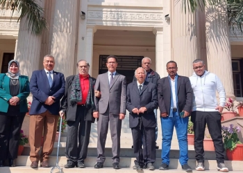 رئيس جامعة بنها يستقبل الموسيقار هاني شنودة