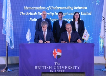 الجامعة البريطانية في مصر تجدد الشراكة مع برنامج الأمم المتحدة الإنمائي