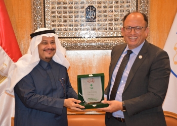 رئيس جامعة حلوان يستقبل الملحق الثقافي السعودى في مصر لبحث التعاون