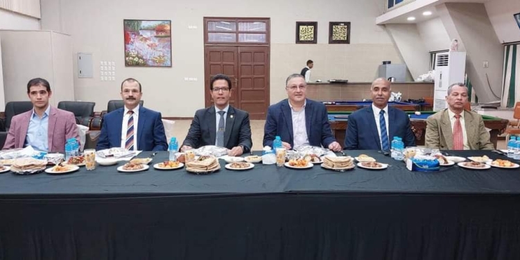 “السعيد” و”الجيزاوي” يشاركان حفل إفطار رمضان نادى أعضاء هيئة التدريس بجامعة بنها