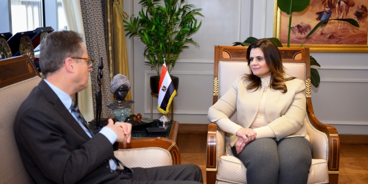 وزيرة الهجرة تستقبل السفير الالمانى