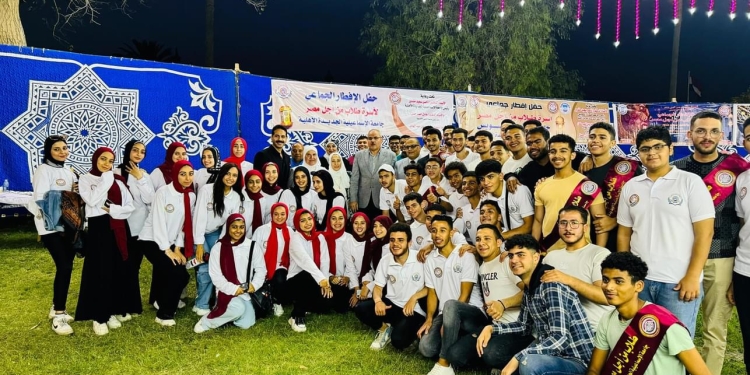 بمشاركة 100 طالب بجامعة الإسماعيلية الجديدة الأهلية … أسرة طلاب من أجل مصر تُنظم حفل الإفطار