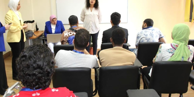 وفد من  القومي للحوكمة يزور مركز خدمة الطلاب ذوي الاعاقة بجامعة عين شمس