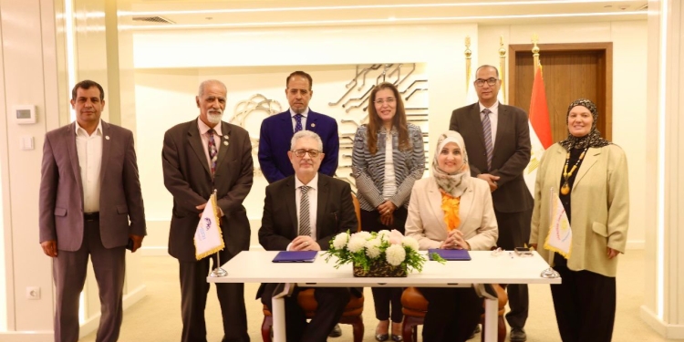 معهد بحوث الإلكترونيات يوقع بروتوكول تعاون مع الاتحاد العربي للتنمية المُستدامة