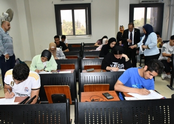 انتظام امتحانات نهاية الفصل الدراسي الثاني ب 15 كلية  بجامعة قناة السويس