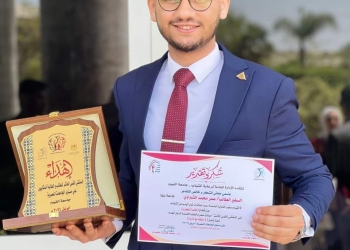 طالب بجامعة بنها  سفيراً للنوايا الحسنة علي مستوي الجامعات 