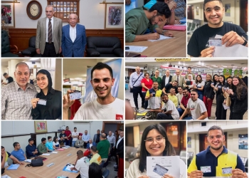 إتمام إجراءات القيد بنقابة المهندسين لخريجي الدفعة الأولى من فرع جامعة كوفنتري