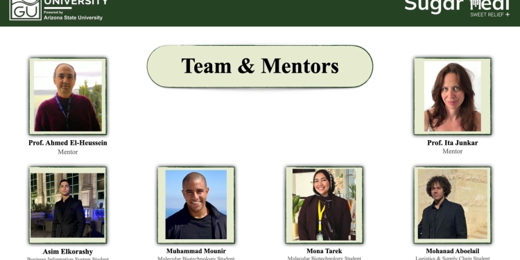 رئيس جامعة الجلالة يهنئ الطالب محمد منير وفريقه “Sugar Heal” لفوزهم بالمركز الأول في المسابقة الدولية EMIC