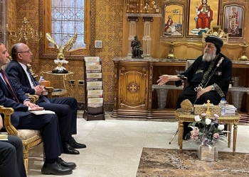 السفير التركي بالقاهرة يلتقي بقداسة البابا تواضروس الثاني‎ ‎بابا بالكنيسة القبطية الأرثوذكسية