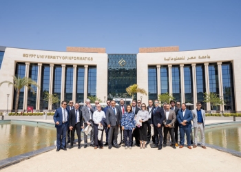 جامعة مصر للمعلوماتية تستقبل وفود من أسترازينيكا العالمية وقادة الأوساط الأكاديمية والصناعية بالمجر