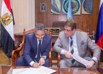 توقيع مذكرة تفاهم بين جامعتى طنطا والأورال الفدرالية الروسية