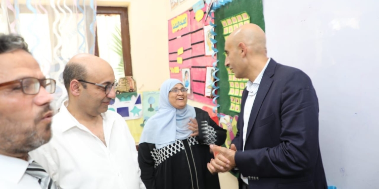 وزير التعليم يوجه بتنفيذ 4 تعليمات خلال تفقده لمدارس الكثافات المرتفعة بالمرج