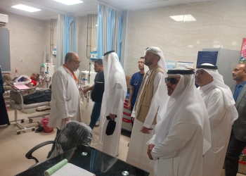 مستشفيات جامعة أسوان تستقبل الشيخ القاسمي لإنطلاق أكبر قافلة طبية مجانية لمرضي العيون