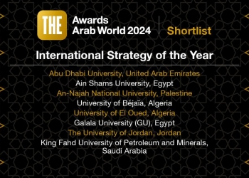 الجلالة ضمن أفضل 8 جامعات في ترشيحات جوائز تايمز للتعليم العالي في العالم العربي 2024