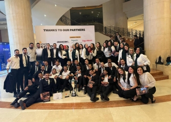 فوز الأكاديمية العربية بالمركز الأول في مسابقة إيناكتس السنوية على مستوي الجامعات المصرية