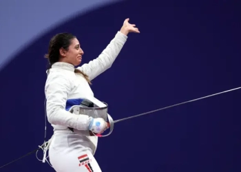 ندى حافظ لاعبة السلاح حصدت تقدير العالم رغم خسارتها