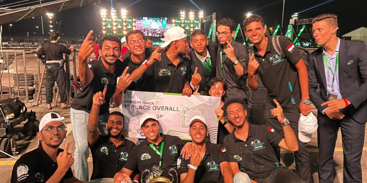 جامعة حلوان تحصد المراكز الأولى في مسابقة رالي السيارات الكهربائية