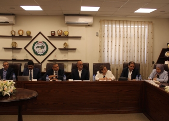وفد من التعليم العالي وبنك المعرفة المصري يزور اتحاد الجامعات العربية بالأردن