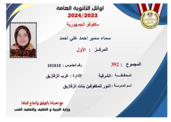 الأولى بالثانوية العامة مكفوفين: حلمي أدخل كلية الألسن