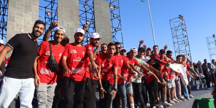 فى العلمين وبمشاركة ٤٣ فريق من ٢٨ جامعة ..رالى السيارات الكهربأئية يختتم مسابقاته