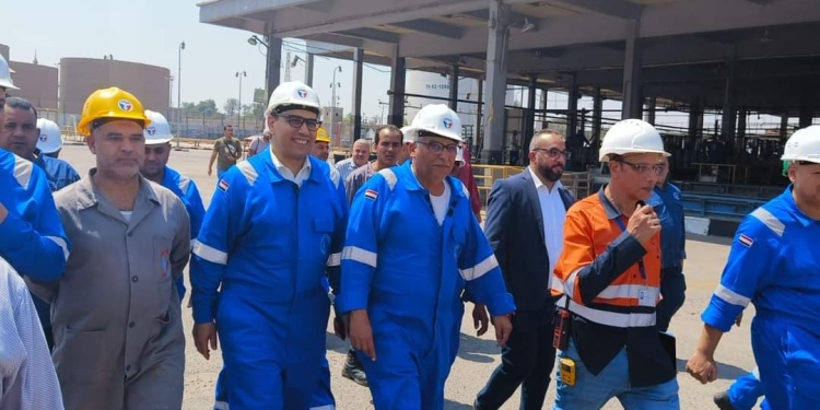 زيارات ميدانية مكثفة من رئيس بتروجاس لمصانع تعبئة اسطوانات البوتاجاز