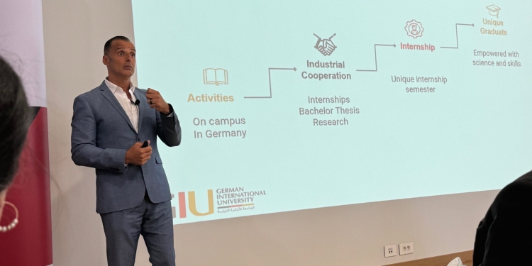 رئيس الجامعة الألمانية الدولية:  نمزج العلوم الأكاديمية والتدريب العملي مع التفكير النقدي والمهارات القيادية