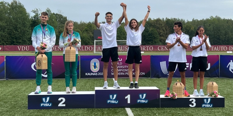 جامعة مصر للمعلوماتية تهنئ الطالبة زينة عامر لحصادها ميداليتين ذهبيتين ببطولة العالم للجامعات للخماسي الحديث